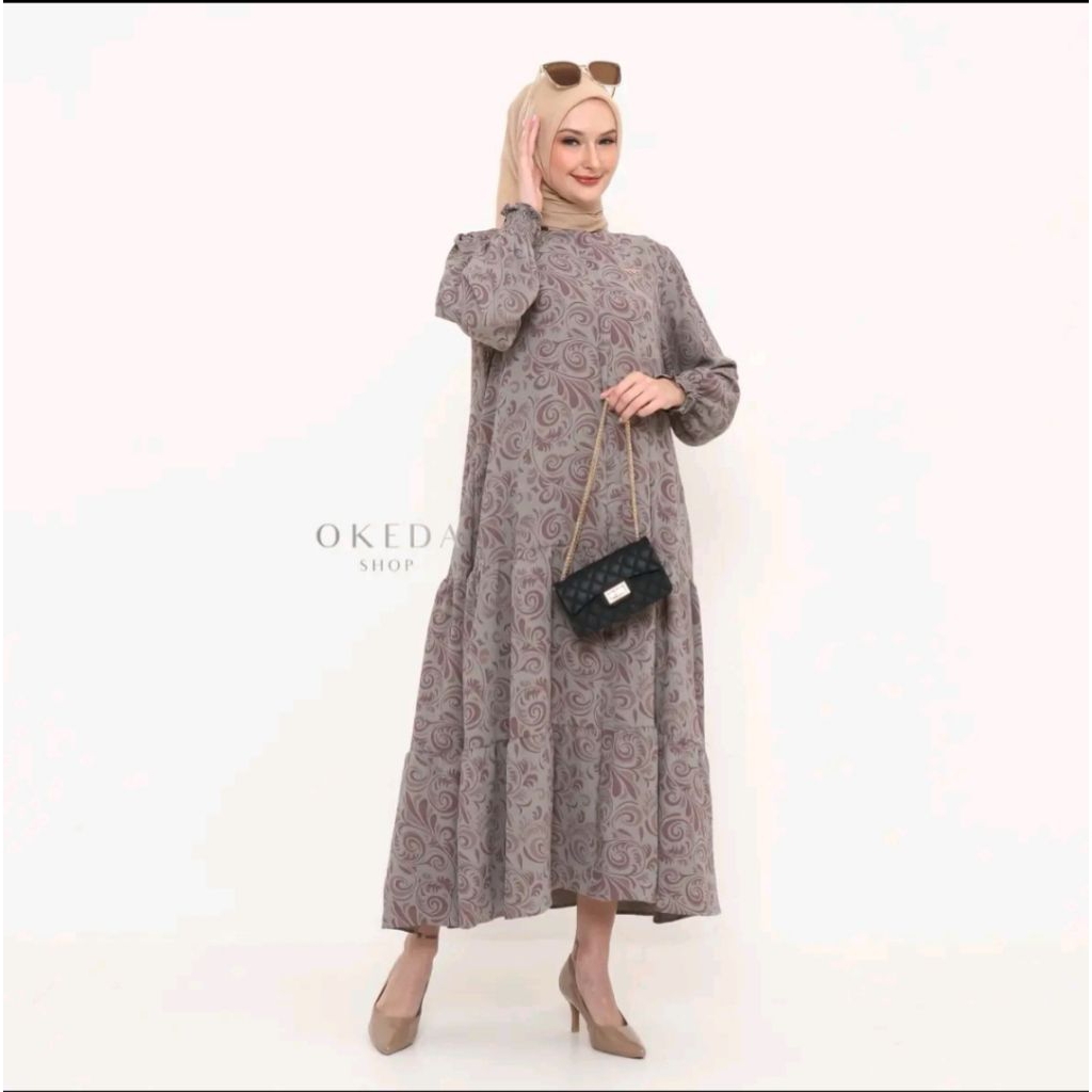 HIYOSA Midi Dress by OKEDASHOP