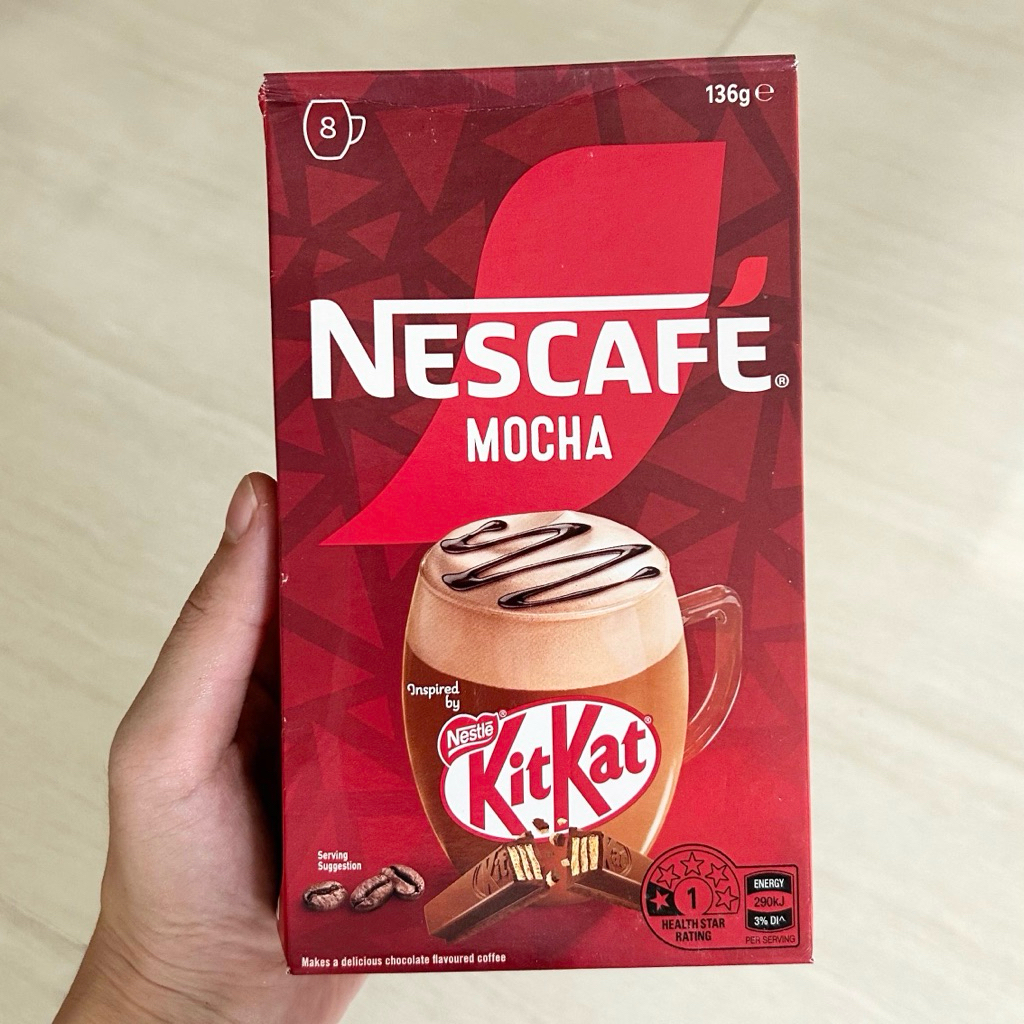 

NESCAFE AUSTRALIA KITKAT LATTE CAPPUCCINO CARAMEL HAZELNUT MOCHA GOLD INTENSE ICED WHITE CHOC MILKYBAR