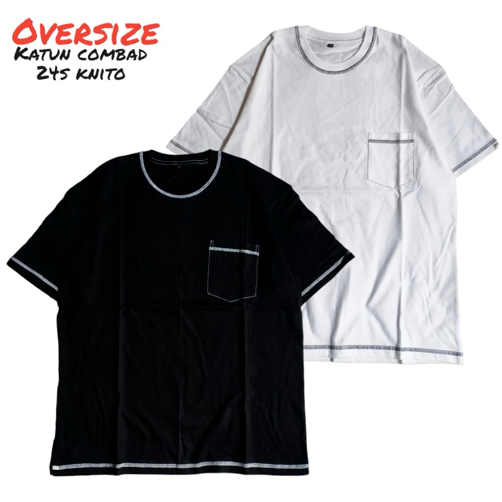 KAOS POCKET OVERSIZE 24S RANTAI UNISEX