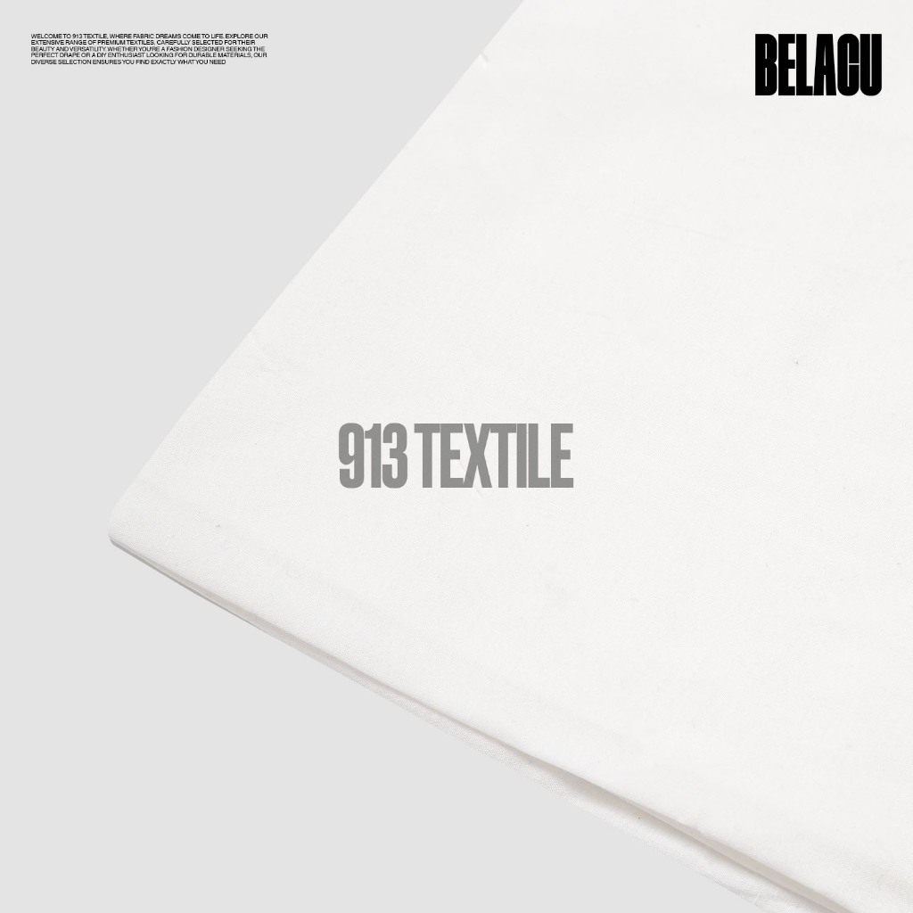 Kain Belacu Blacu Warna Putih Meteran