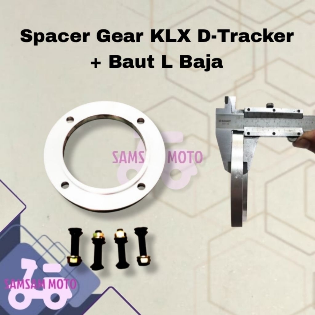 Spacer Gear KLX D-Tracker Alumunium Tebal 1 cm
