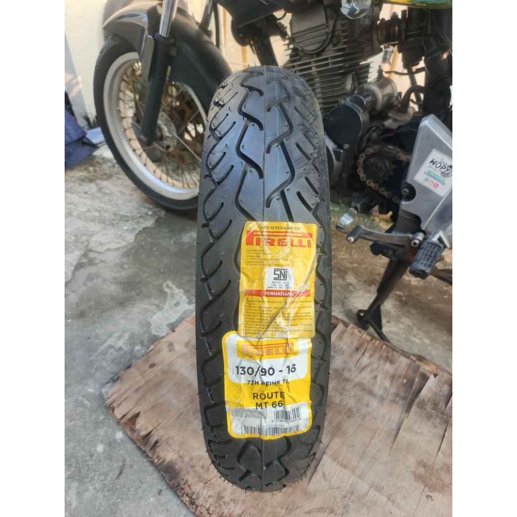 ban motor pirelli route mt66 ukuran 130.90 ring 16 tubles motorcycle