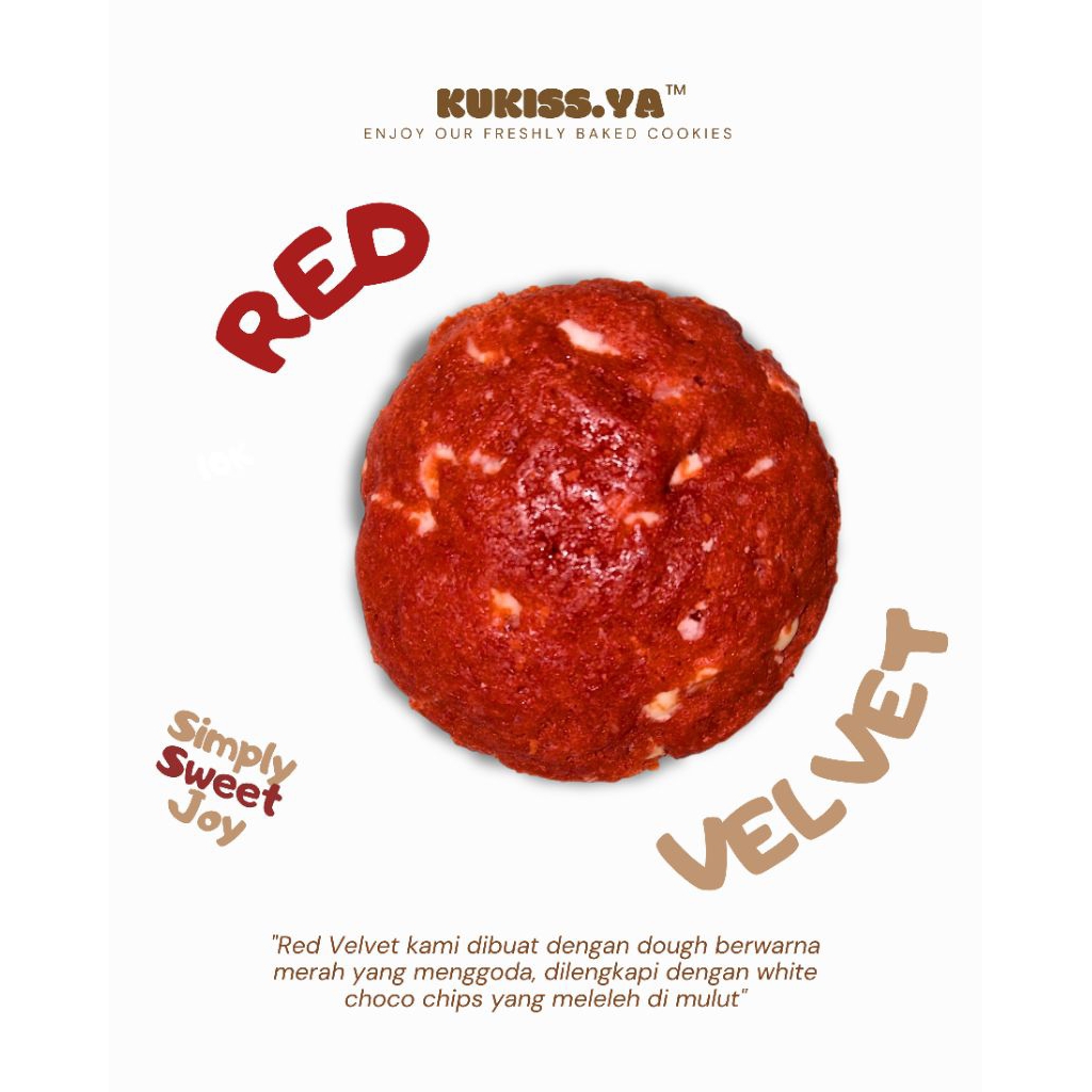 

Soft Cookies (by KUKISS.YA) - Red Velvet Soft Baked Cookies