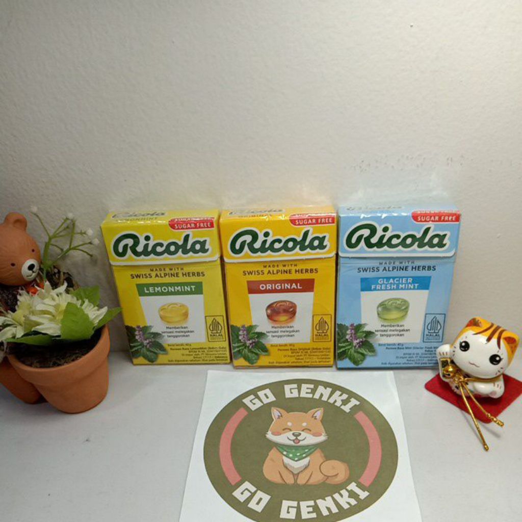 

Permen Ricola Bebas Gula Swiss Alpine Herbs Box 40gr Sugar Free Melegakan Tenggorokan