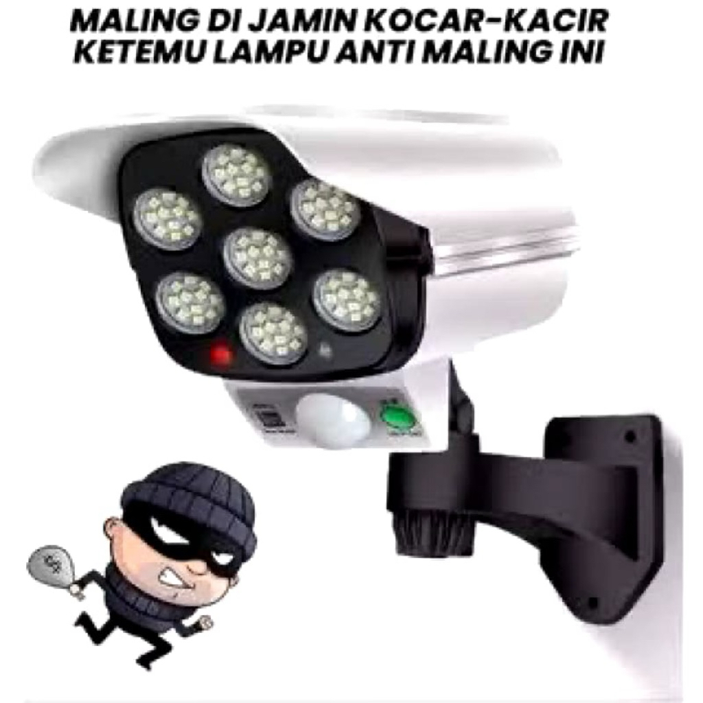 Lampu Solar Sensor Gerak Tenaga Surya LED 77 Outdoor Waterprof Anti Maling