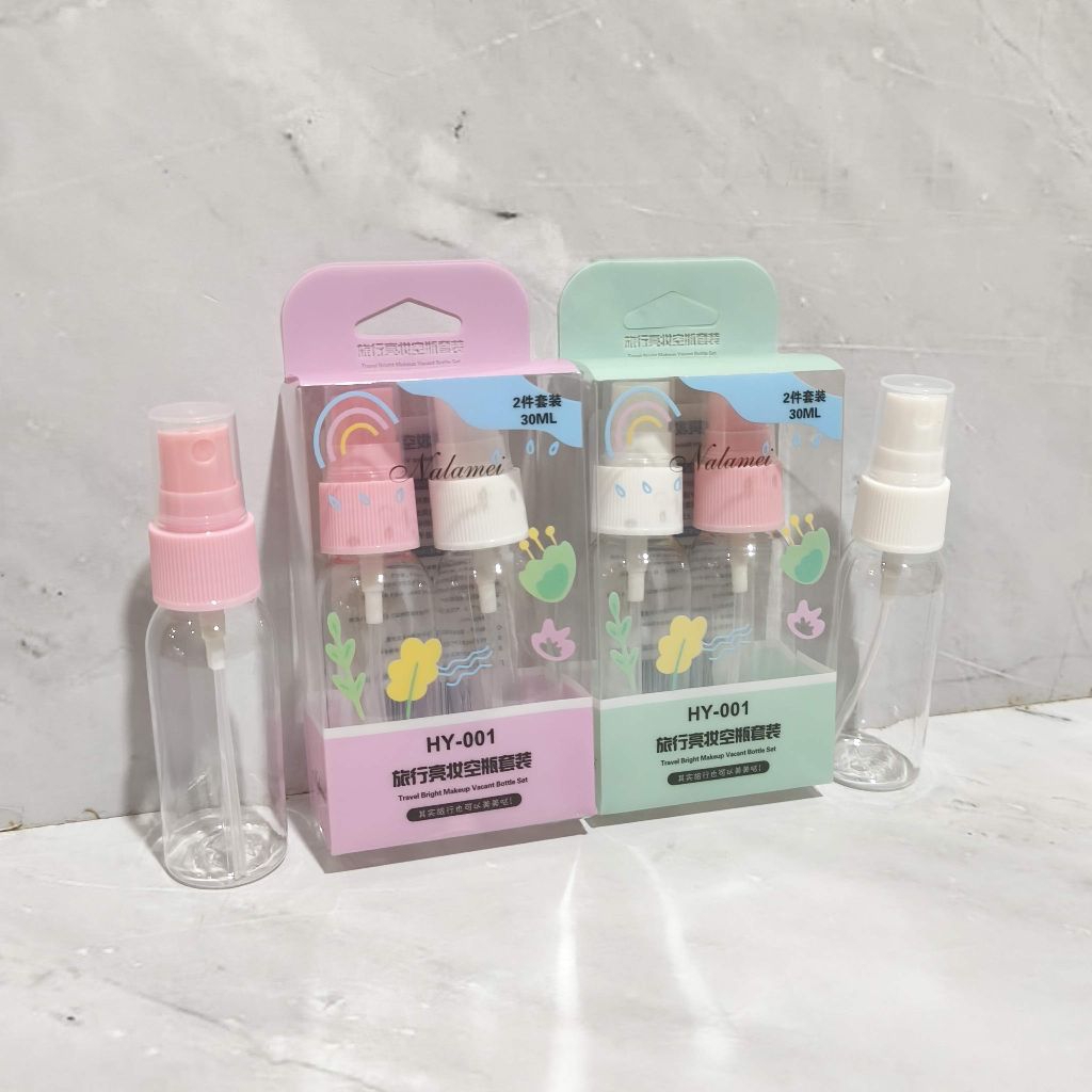 Botol Spray Clear Kosong Travel Pergi Portable Mini Spray / Travel Bottle Bottle Set Botol Semprot M