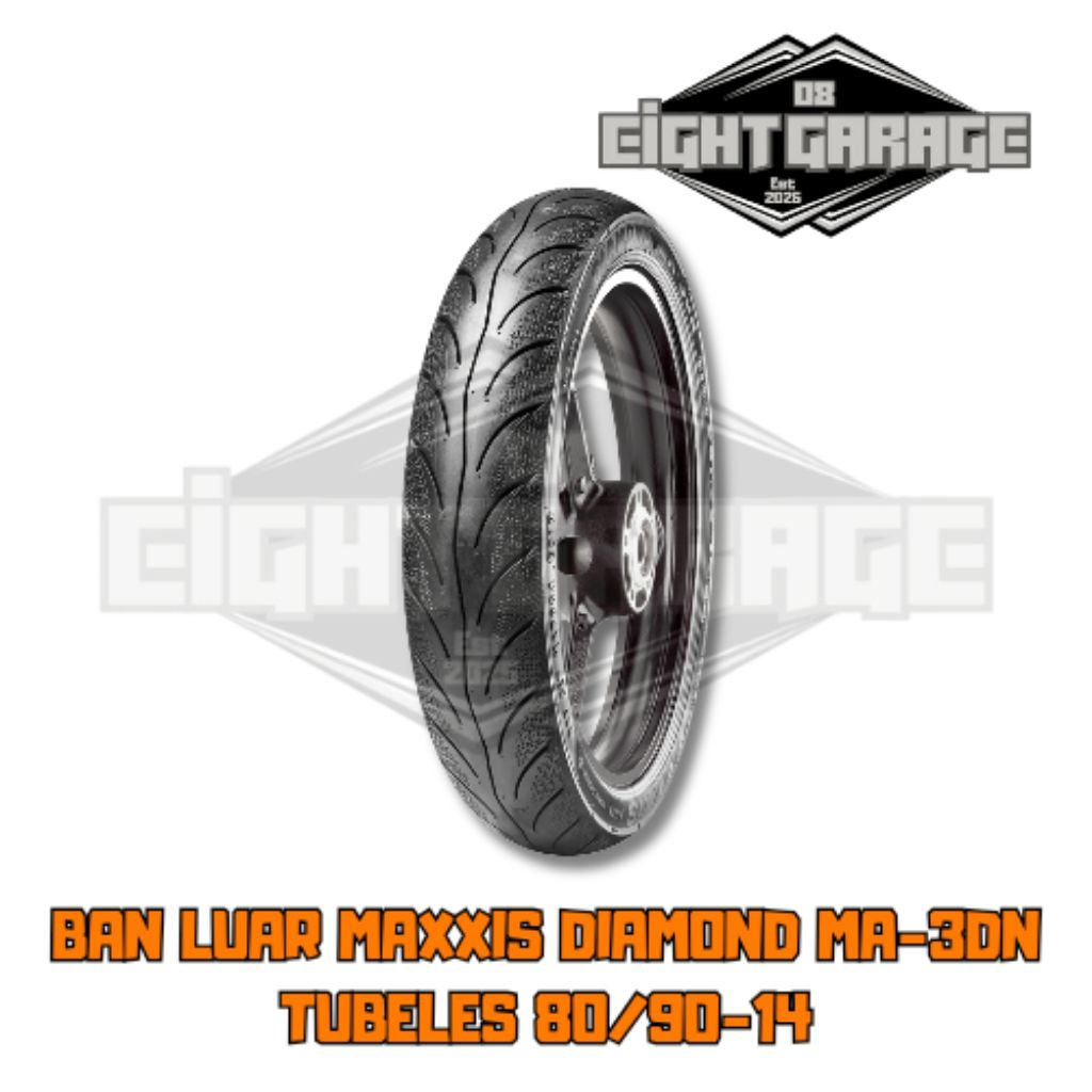 Ban Luar Maxxis DIAMOND MA-3DN UK 80/90-14 DAN 90/90-14 TUBELES MAXXIS