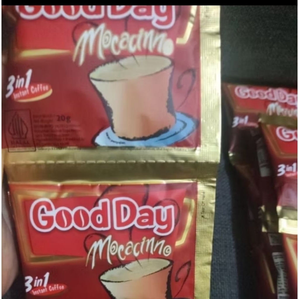 

kopi good day mocacinno 1 RTG 20g ( 1 renteng 10 sachet)