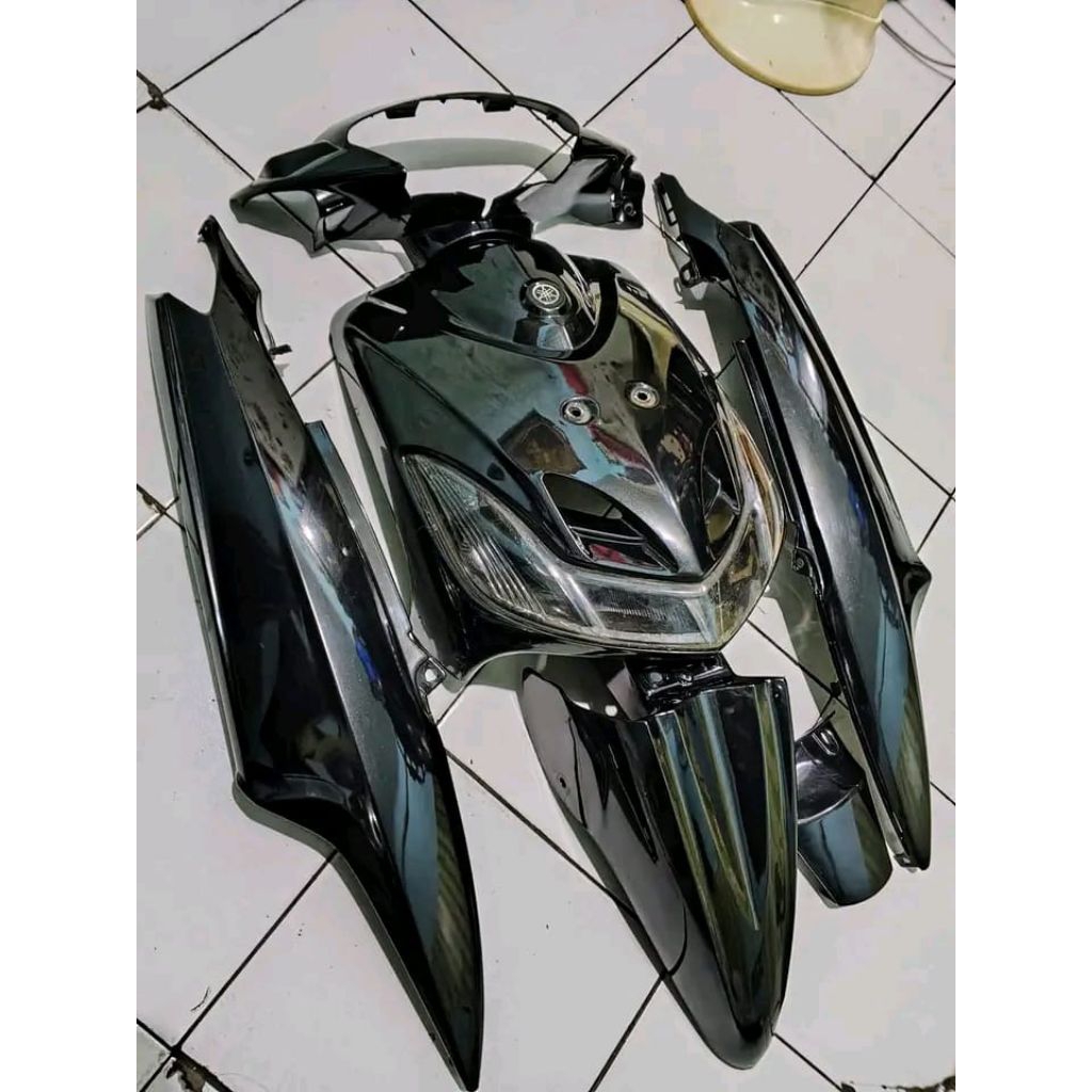 COVER BODY HALUS MIO SMILE WARNA HITAM