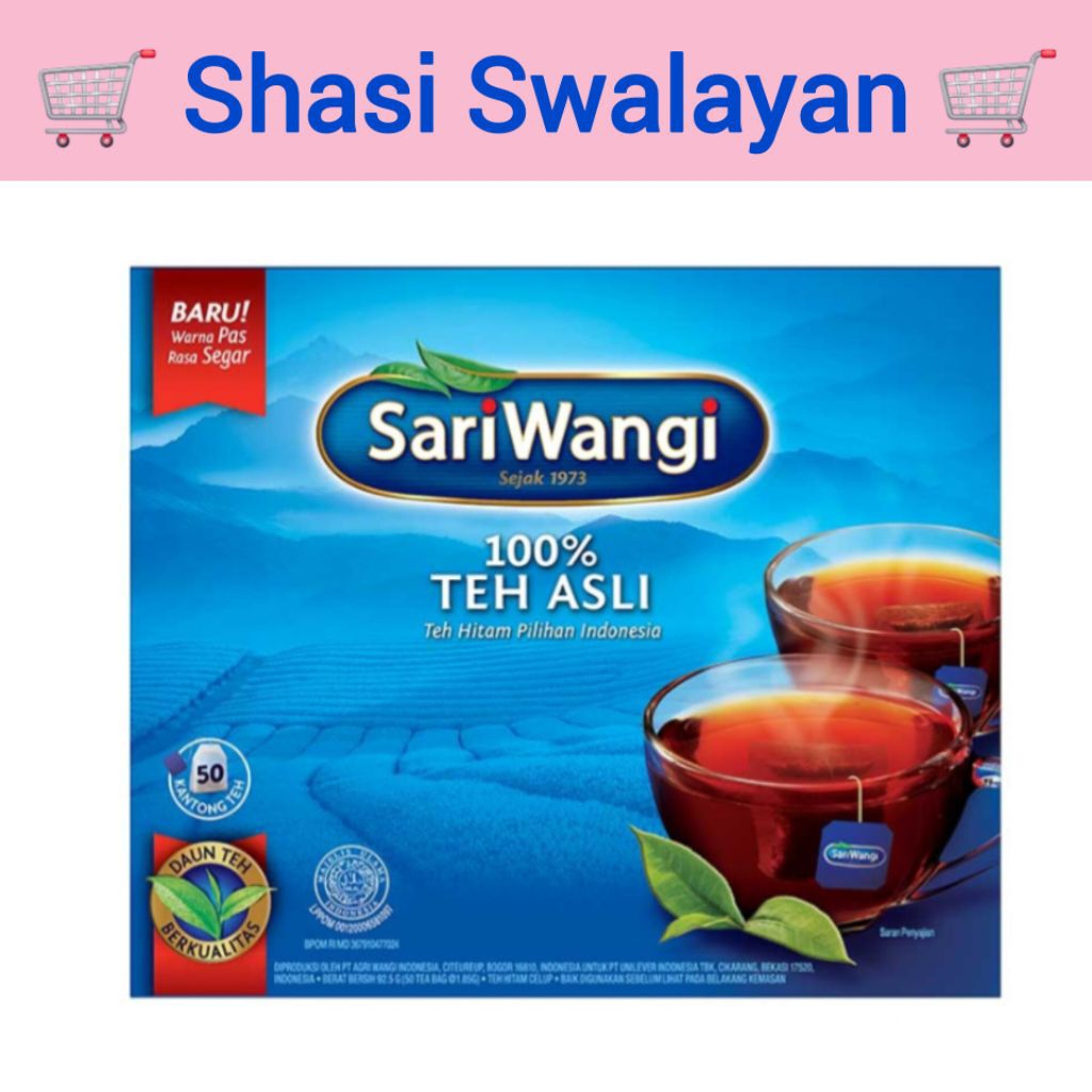 

SARIWANGI Teh Asli isi 25 / 30 / 50 / 100 Pcs