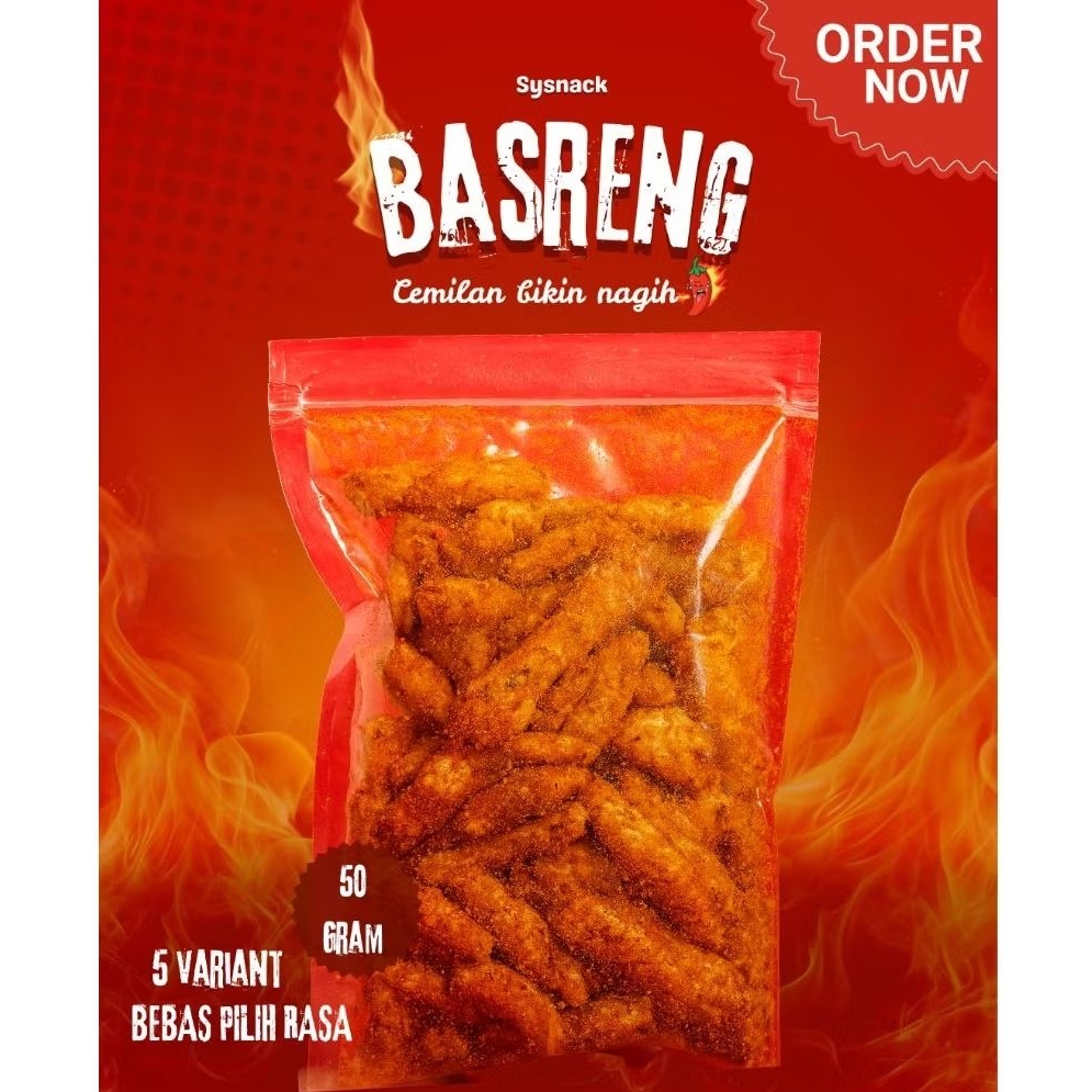 

[ BISA COD ] Basreng Daun Jeruk Pedas TERMURAH Best Seller Basreng Renyah Keripik