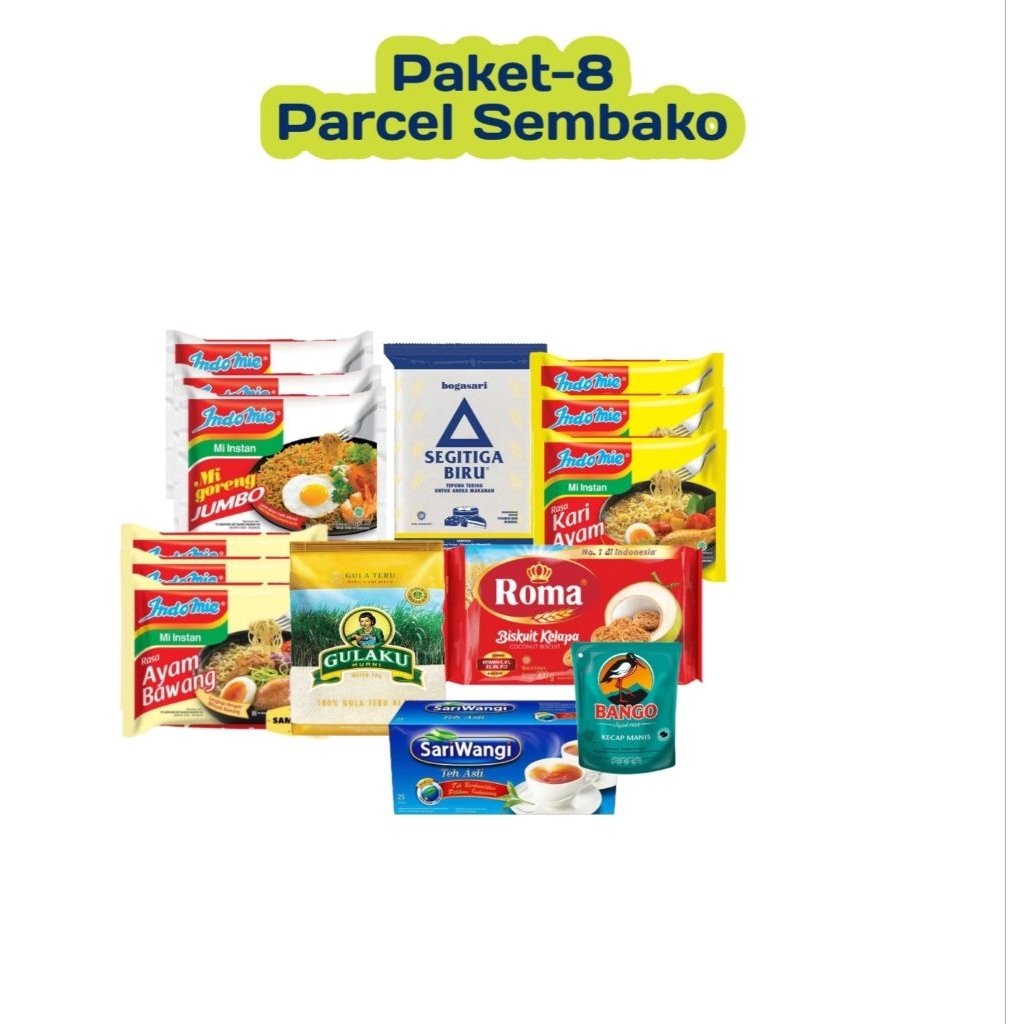 

[P-8] Paket parcel sembako lebaran free Tote bag