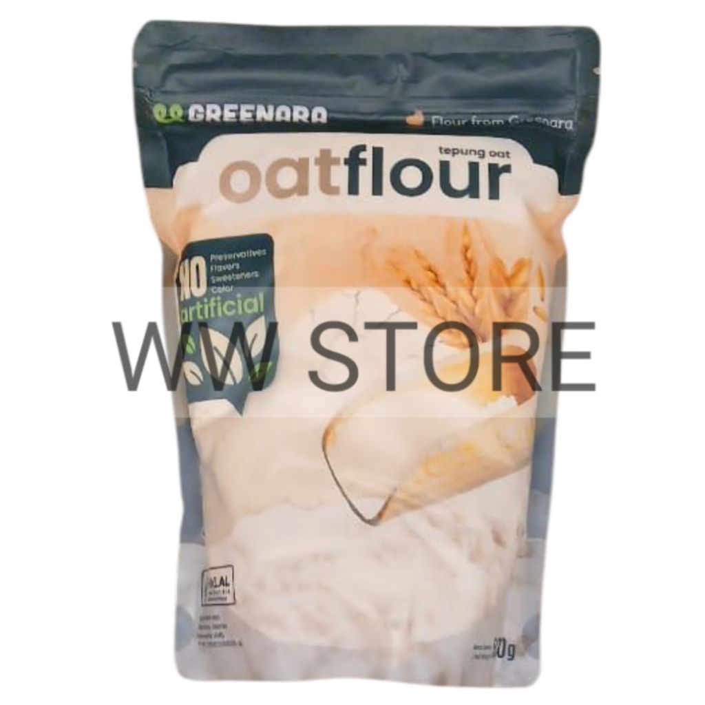 

Tepung oat halal MUI GREENARA oatflour flour 500g