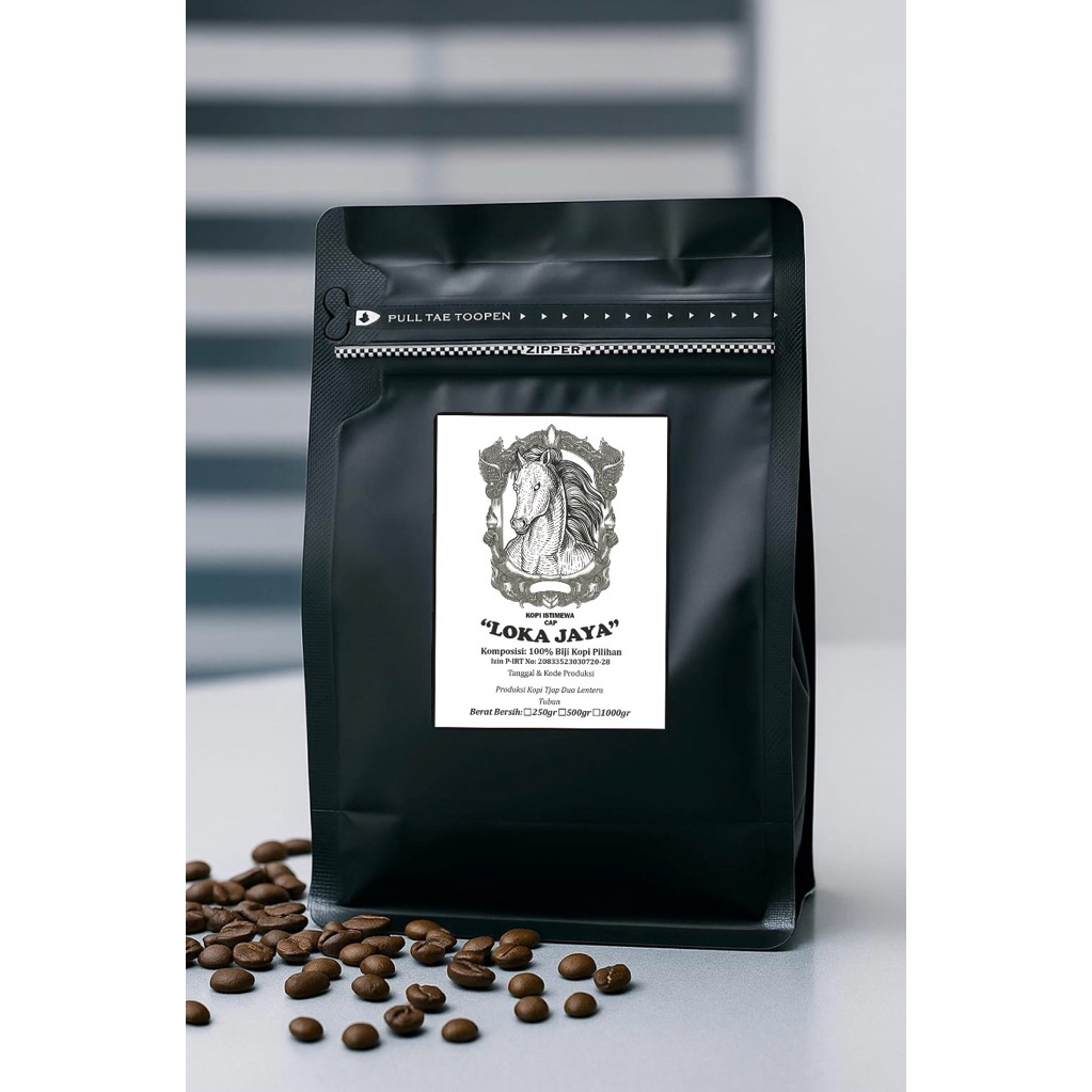 

Kopi Robusta Dampit 250gr Premium (Roasted Bean & Bubuk) Tjap Dua Lentera kualitas super premium