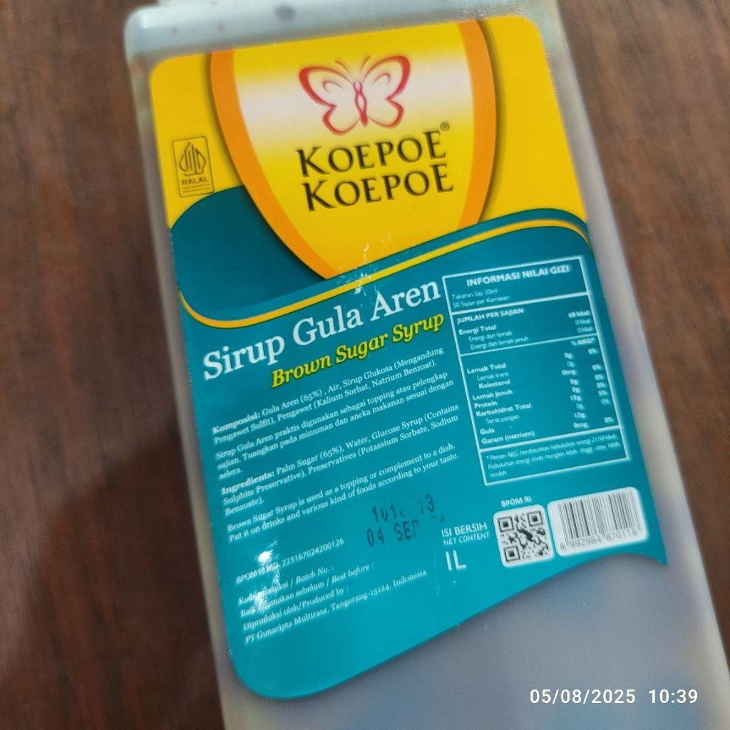 

Sirup Gula Aren Koepoe Koepoe