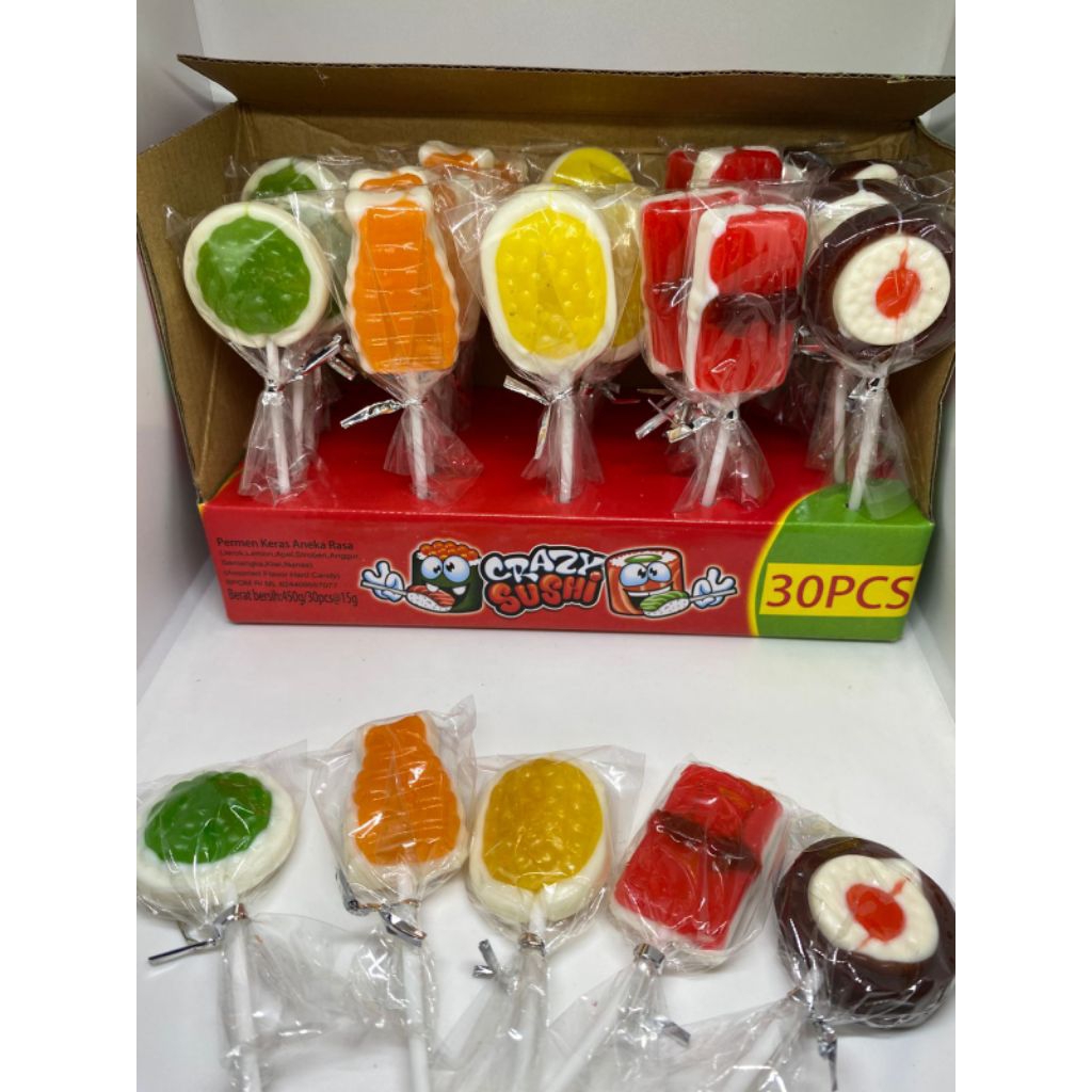 

permen crazy sushi isi 30 pcs