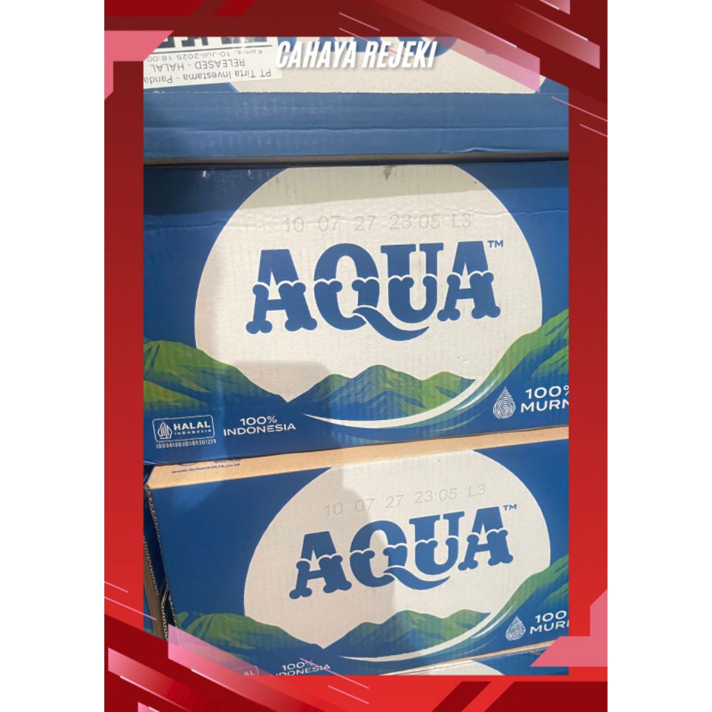 

AQUA 600 ML 1 DUS (isi 24) Botol