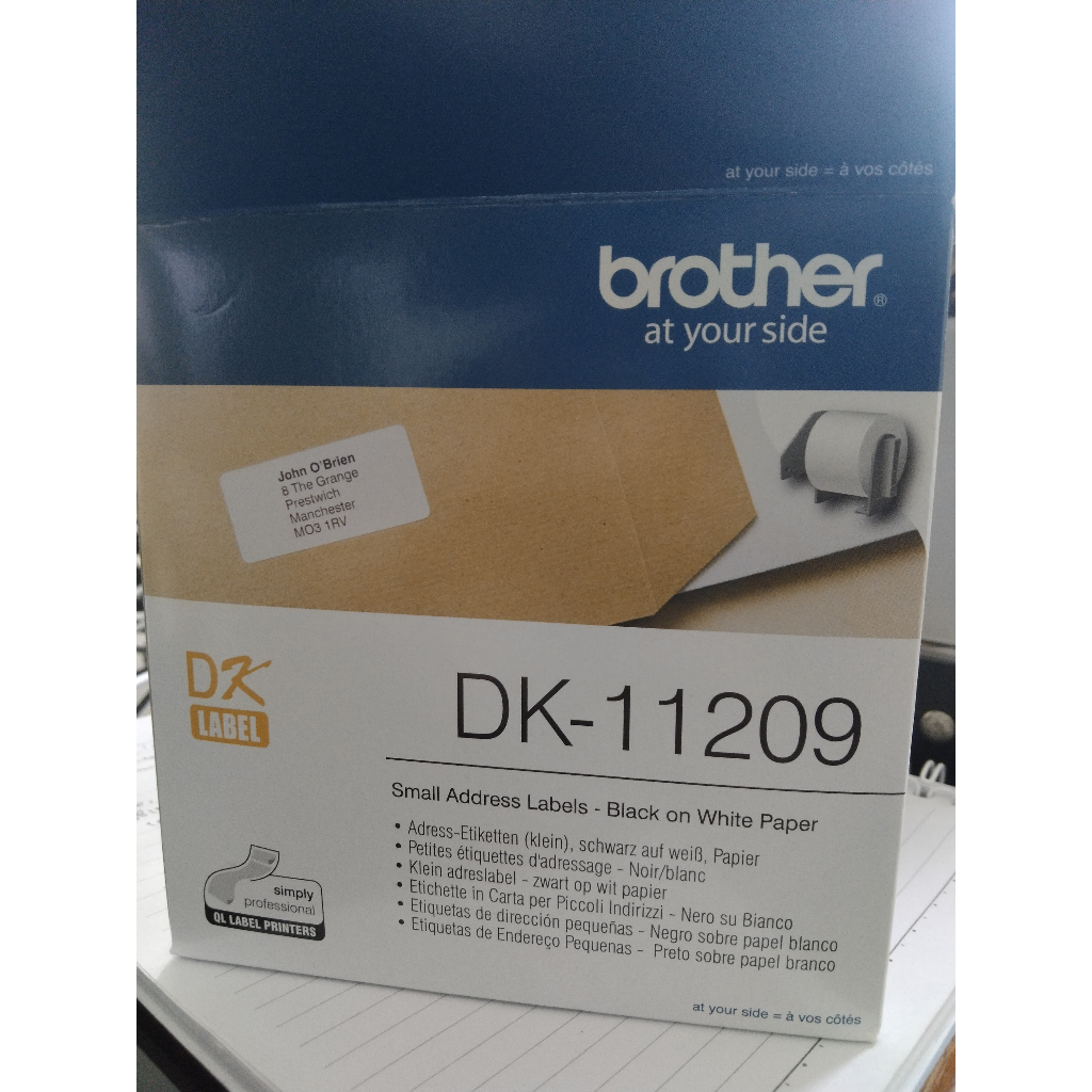 

Brother DK-11209 Label Kecil – Black on White untuk QL-700 / QL-800 / QL-802NWB