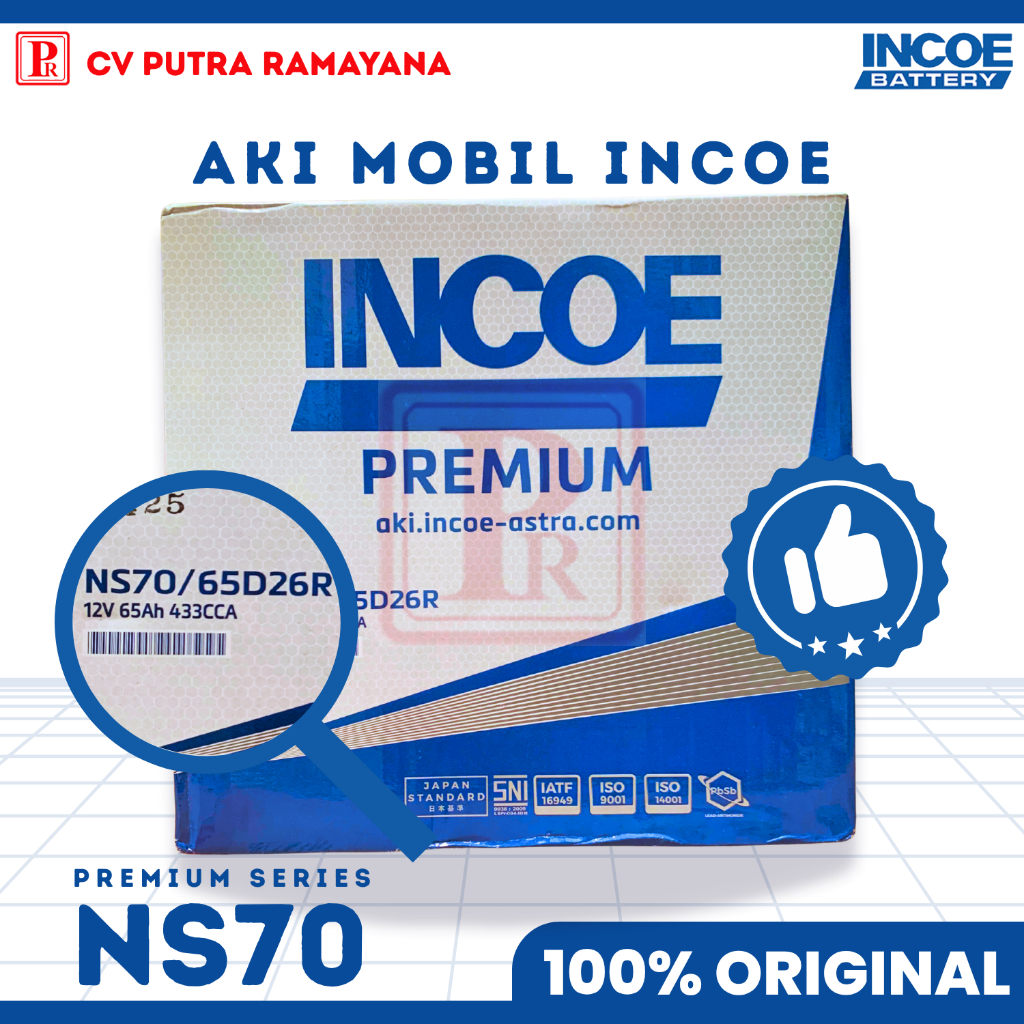 AKI (ACCU) MOBIL INCOE PREMIUM NS70 ORIGINAL