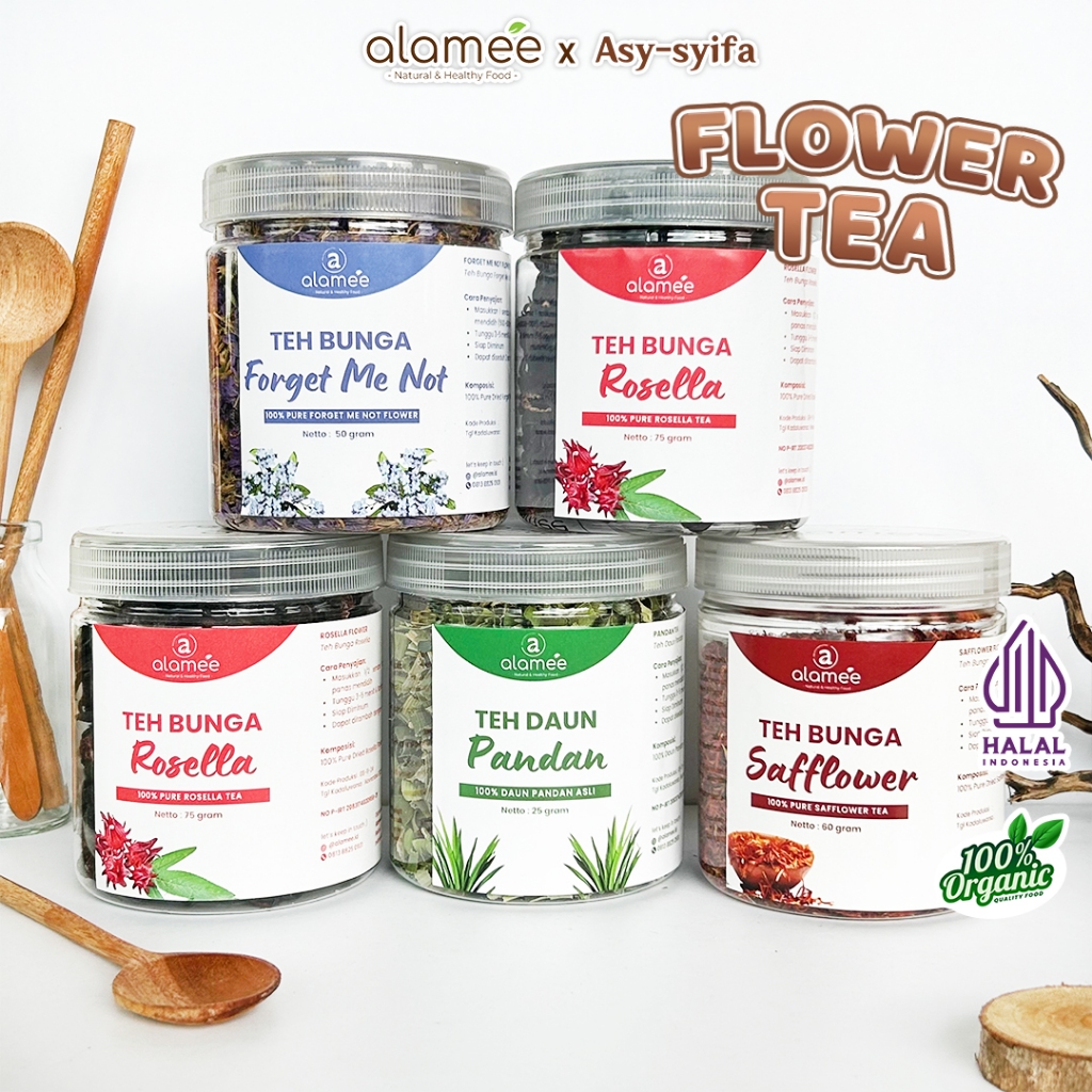 

Teh Hijau Green Tea Bunga Mawar Melati Lavender Peppermint Rose Earl Grey Chamomile Jati Cina Telang