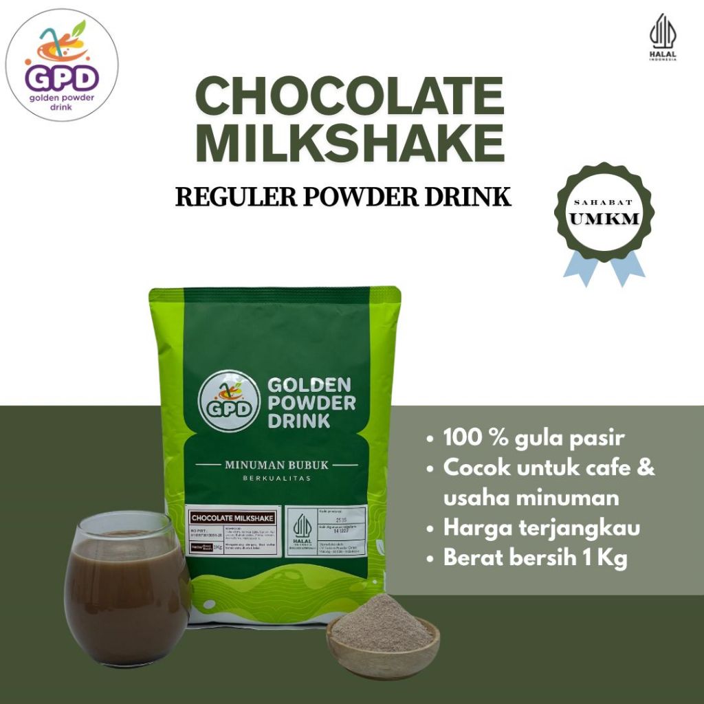 

Bubuk Minuman Reguler - Chocolate Milkshake - Golden powder drink