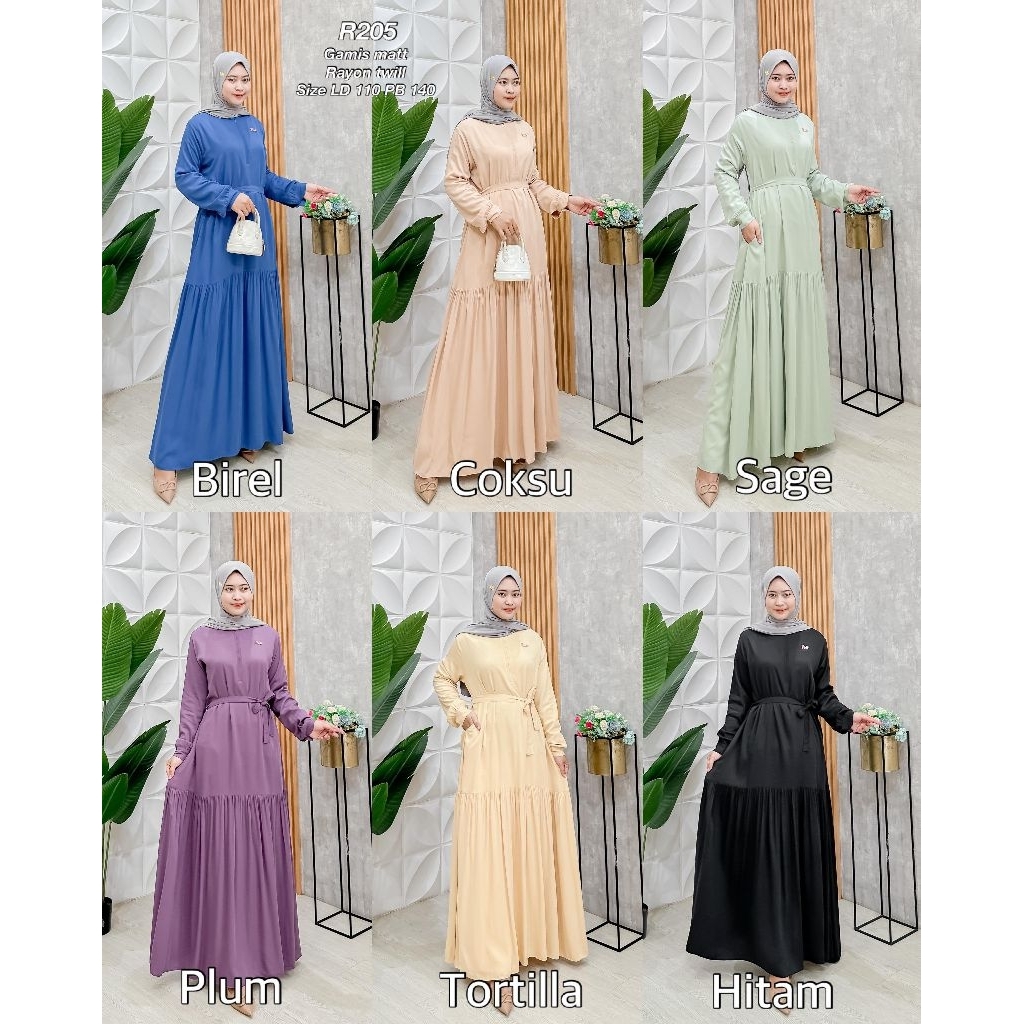 Ribyka R205 Gamis Rayon Twill Import