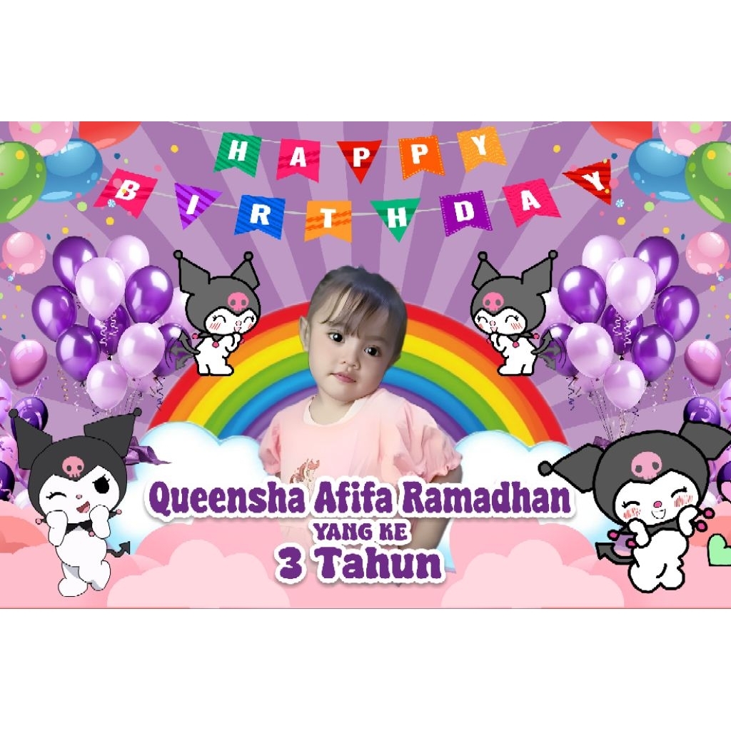 Banner Ultah | Banner Ulang Tahun | Spanduk Ultah bisa custom