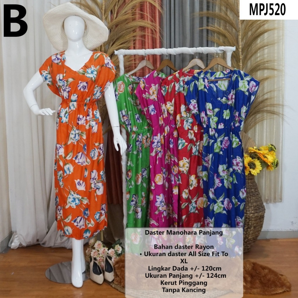 [ MPJ ] GROSIR DASTER MANOHARA PANJANG / DASTER RUMAHAN / DASTER REMAJA / DASTER BUSUI / DASTER HAMI