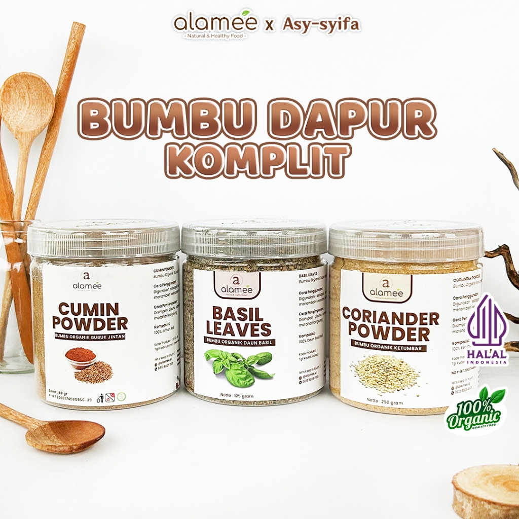 

Bumbu Dapur Bubuk Seasoning Powder Paprika Bawang Merah Jahe Kaldu Rosemary Kemiri Bombay Ginger