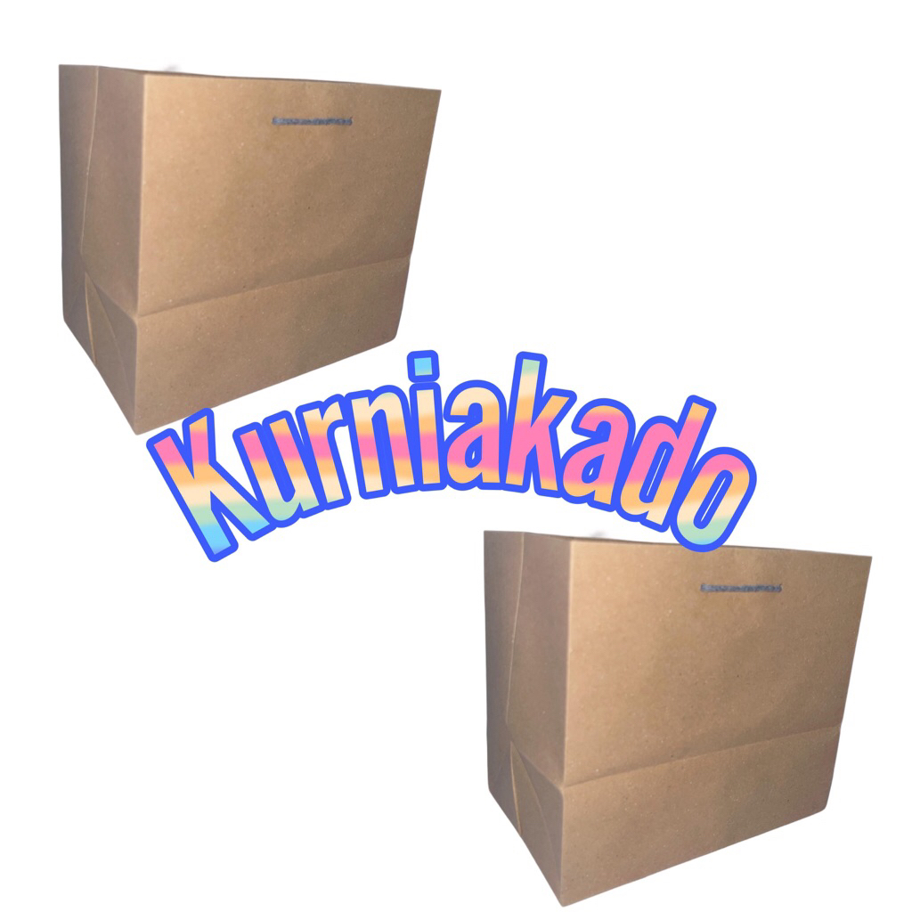 

Tas kado paperbag polos coklat paper bag 20 cm x 20 cm x 20 cm paper bag kado