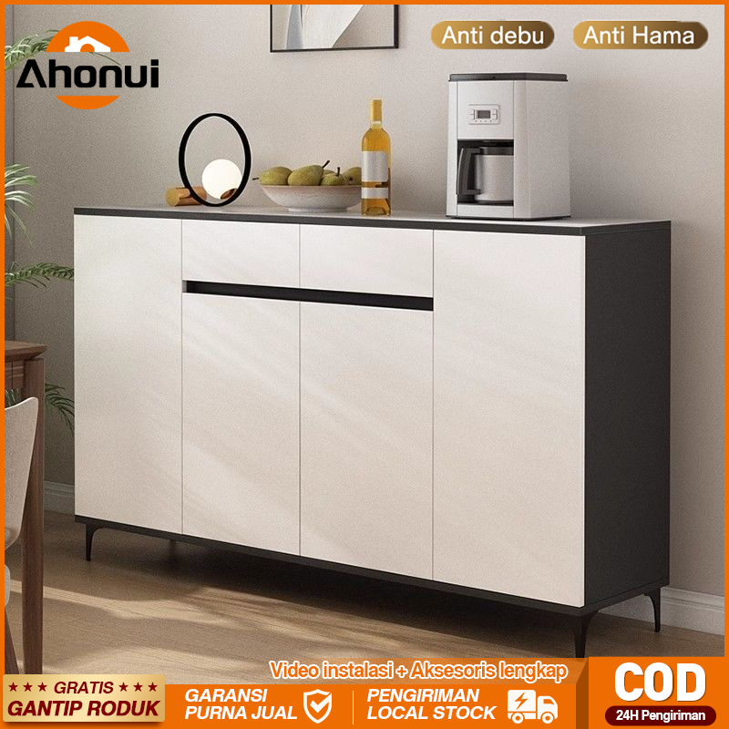 ⚡️Anti Rayap⚡️100/120cmCubic Sideboard Minimalis/Lemari Laci Penyimpanan/Bufet Serbaguna/Meja Bar Mi