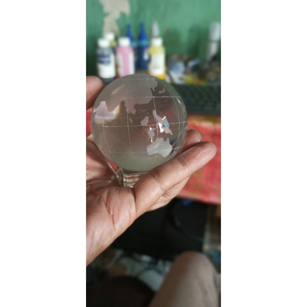 Bola Globe bola dunia Kristal