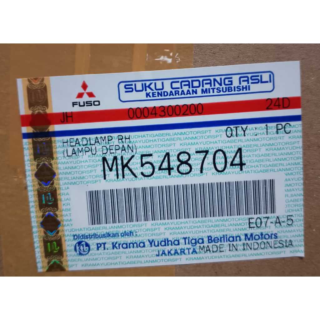 LAMPU BESAR KANAN MITSUBISHI CANTER / MK548704