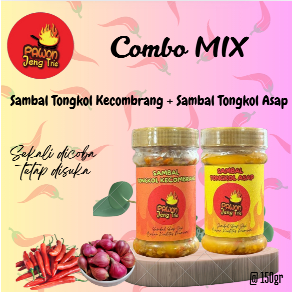 

Pawon Jeng Trie Combo Mix Sambal Tongkol Kecombrang + Sambal Tongkol Asap