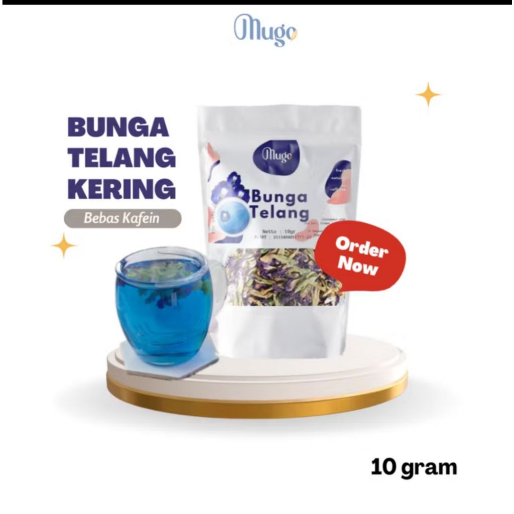 

MUGO TEH BUNGA TELANG 10gr BUTTERFLY PEA TEA SEDUH ORIGINAL - BALIKPAPAN
