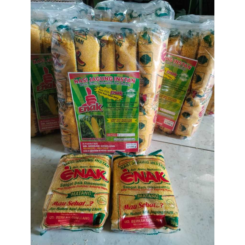 

Nasi Jagung Instan Untuk Kesehatan Tubuh dan Daya Tahan Tubuh Metabolisme Kemasan 100gr