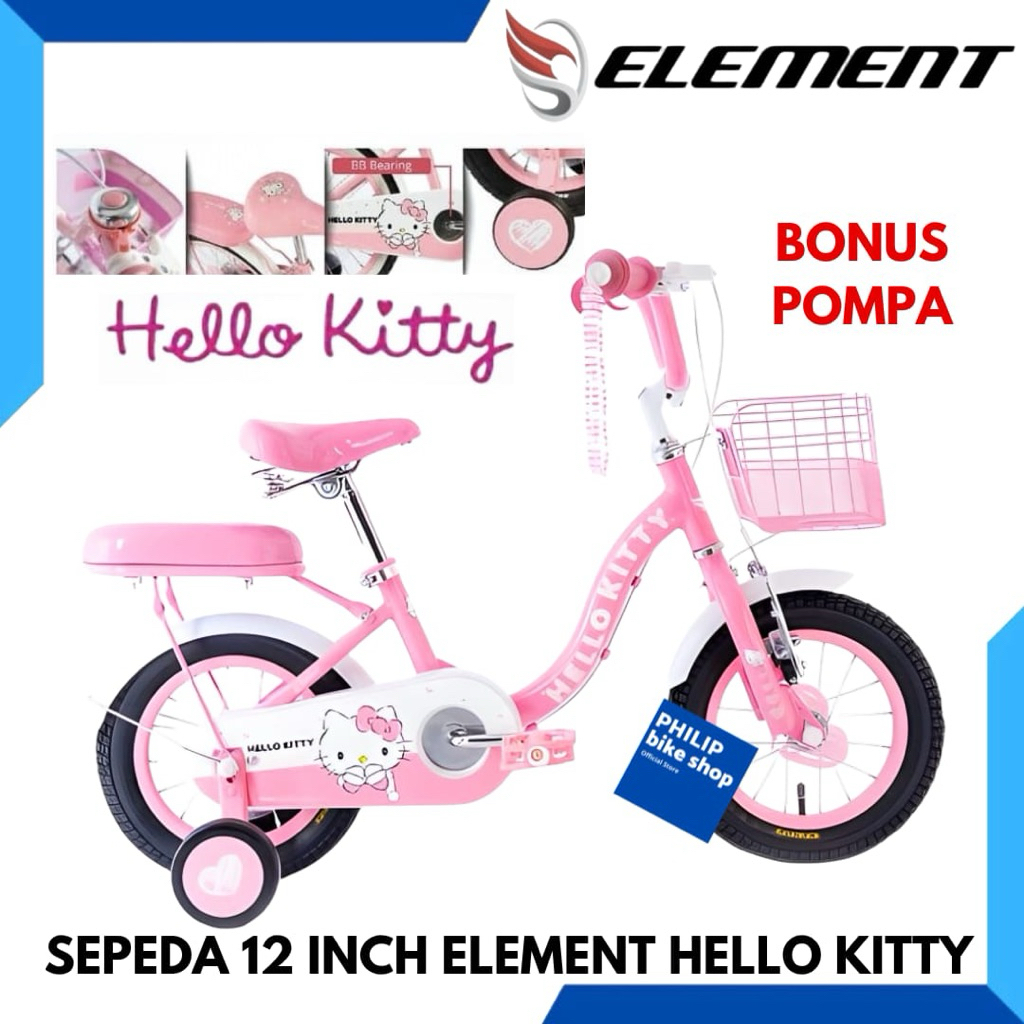 Sepeda Anak Perempuan 12 Element Hello Kitty