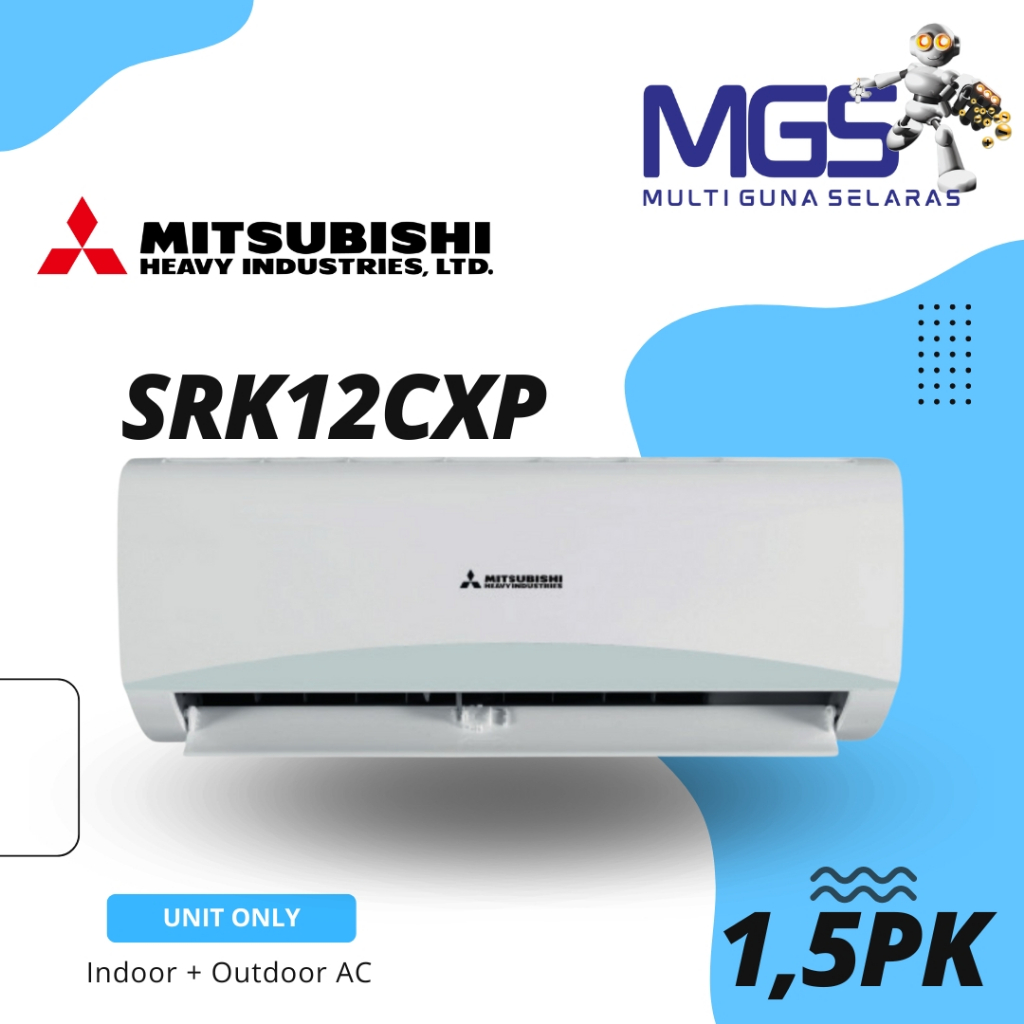 AC Mitsubishi 1.5PK Mitsubishi Heavy Duty SRK12CXP R32