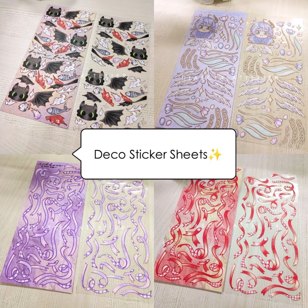 

[Diasciattel] Deco Sticker Sheets Vol. 1 (Toothless, Robin Honkai Star Rail)
