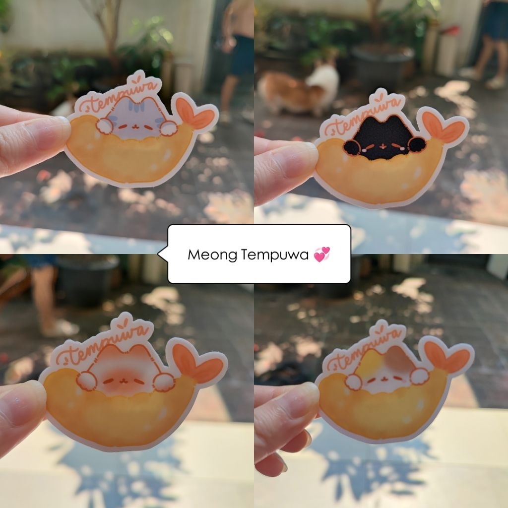 

[Diasciattel] Original Meong Tempura Glitter Sticker
