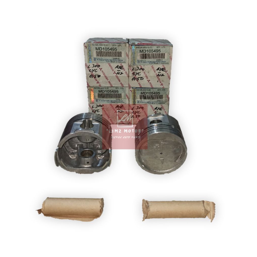 Engine Piston Set-Seher Set Mitsubishi L300 Bensin Cyclone 4G32T Oversize 0.50