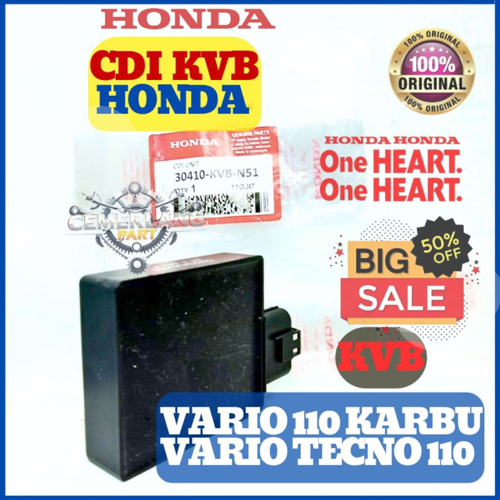 ORI  CDI KVB HONDA  VARIO 110 Karbu KVB Vario Tecno 110 ORIGINAL Honda AHM