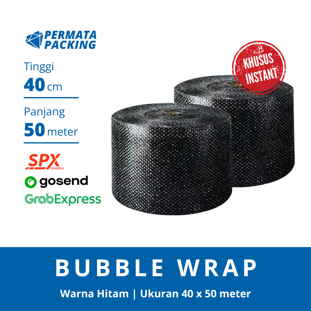 

Bubble Wrap Roll 40 CM x 50 M TEBAL ( BOGOR Khusus Instant Sameday )