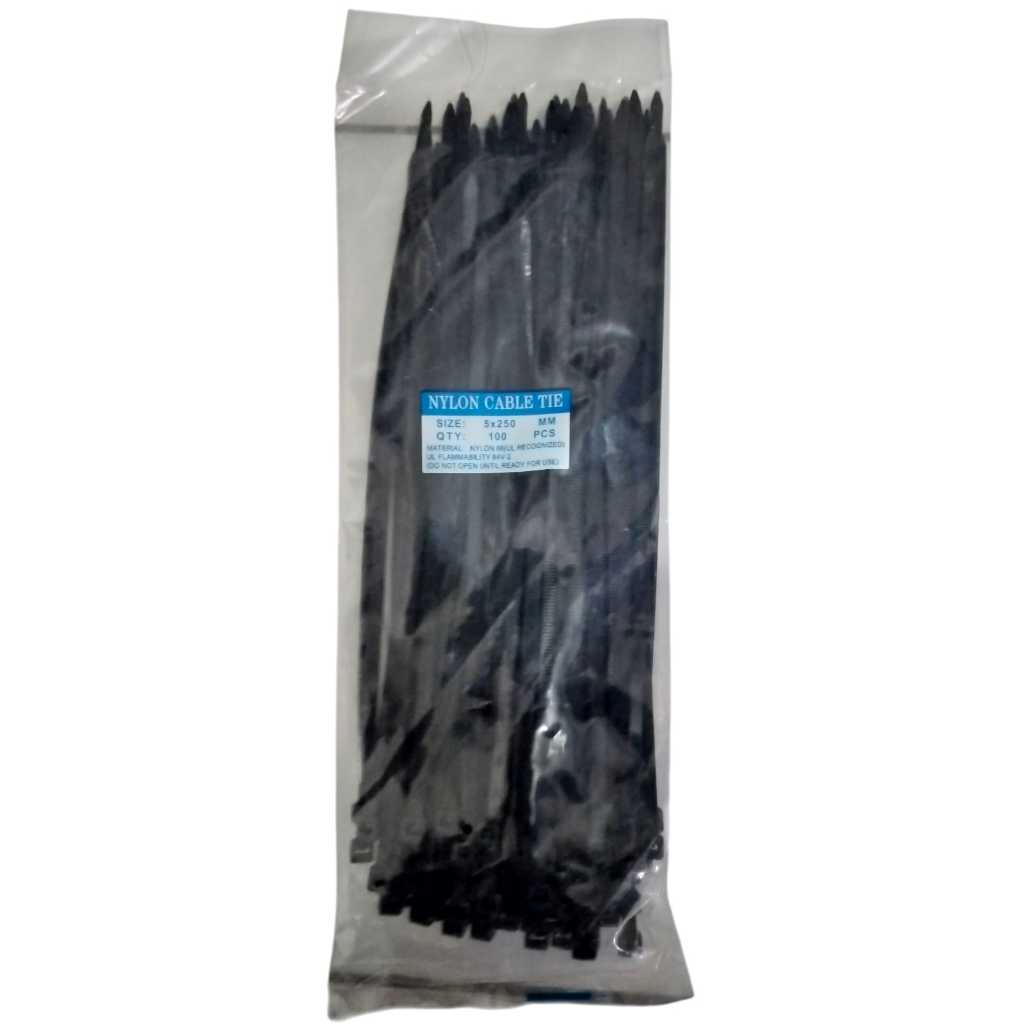 

Cable Ties Kabel Ties 25cm Hitam Isi 100 pcs