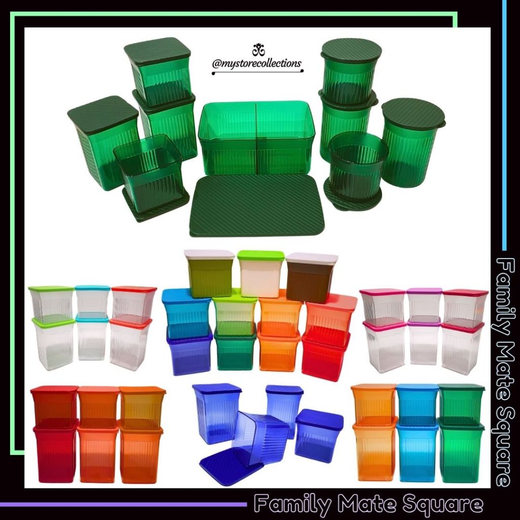 Family Mate Square Small & Large * Indo - Import  ( Toples Crystal ) Tupwr