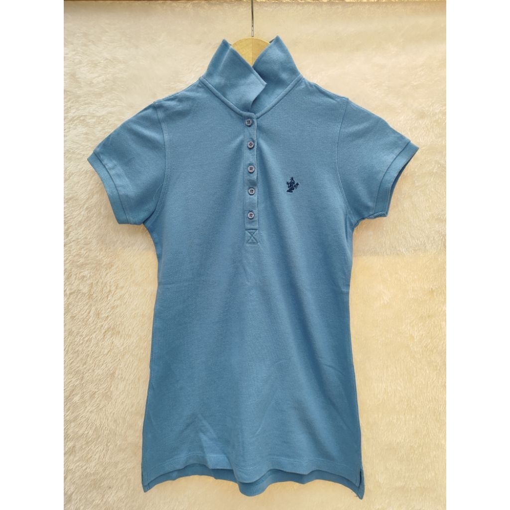 Polo Shirt Osella Wanita Sky Blue Size S preloved