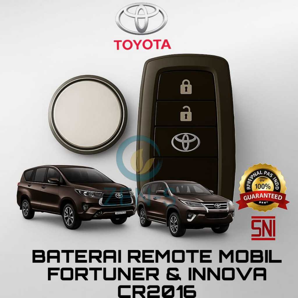 Baterai Batu Remot Remote Mobil Toyota Khusus Mobil Fortuner Dan Innova Original Batre