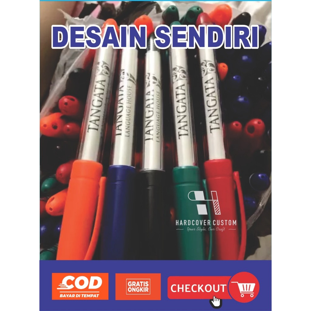 

Pulpen Souvenir custom Logo lucu plastic Pen gel isi tinta / Pen plastic/ Pena Lucu Pernikahan / seminar