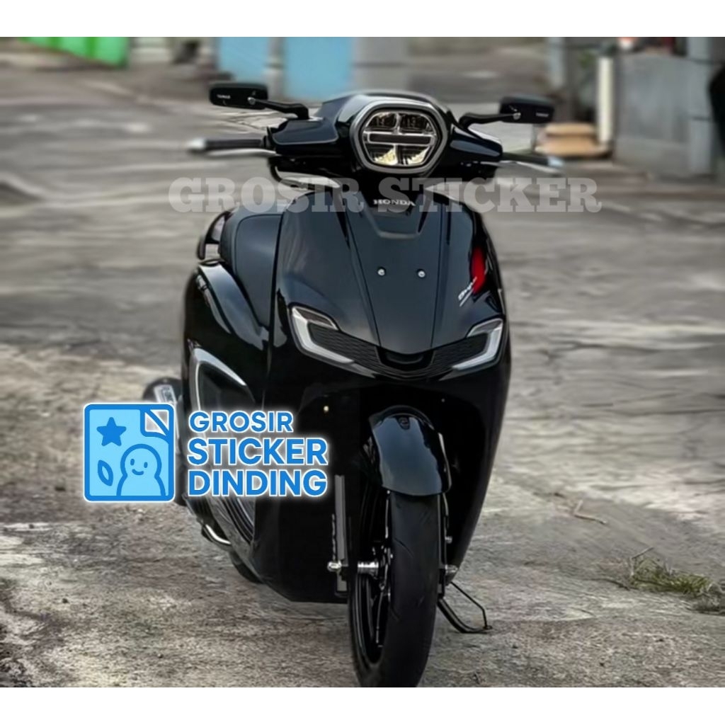 scotlite motor hitam glossy skotlet hitam mengkilat