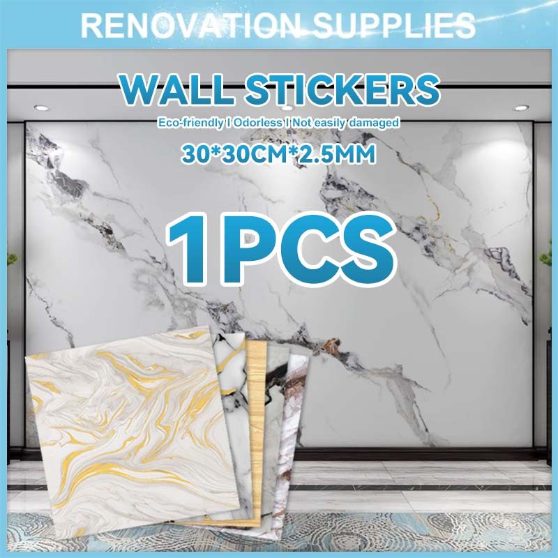 Wallpaper dinding VINYL Marble 30x30 cm/ Lantai Vinyl Keramik Marbel Granit / Stiker Cabinet Marbel